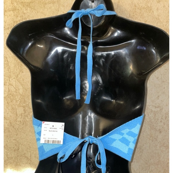 πSALE 4 for $10πForever 21 Blue Checkered Halter - Picture 2 of 3